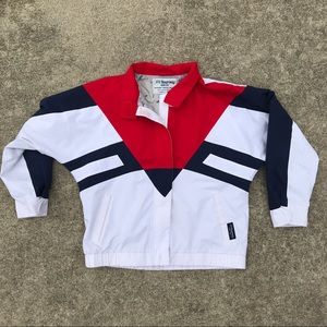 Vintage Windbreaker, red, white & blue